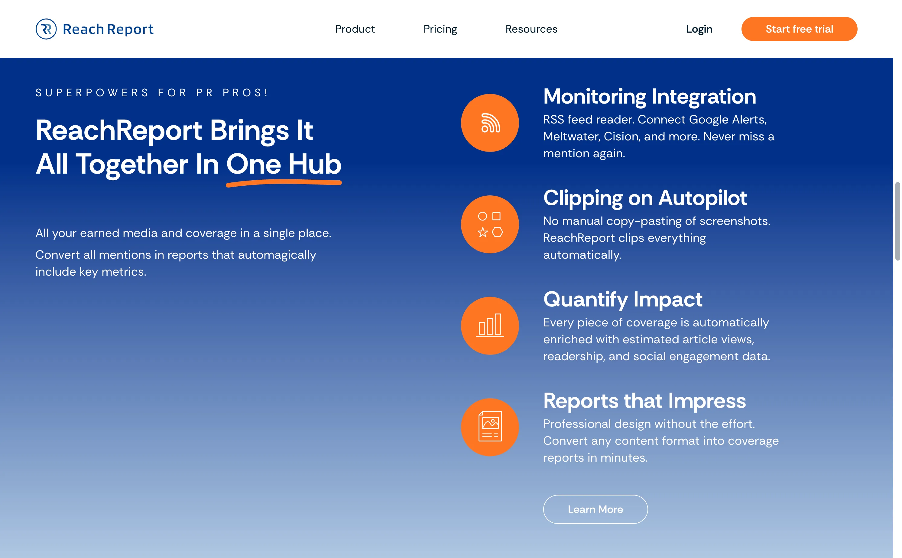 Reach Report SAAS