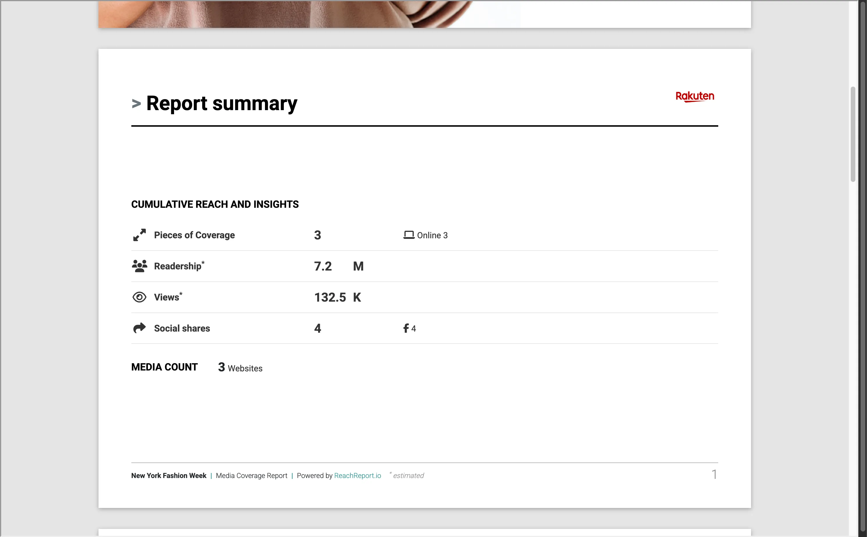 Reach Report SAAS